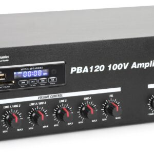 Amplificatore PBA 120 - 100V 120W con  MP3, TUNER e BT
