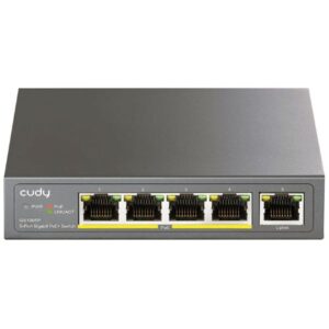 Switch Ethernet PoE 60W CUDY 4 + 1 porte - 100/1000