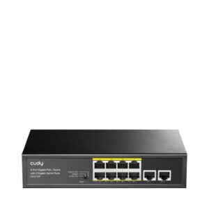 Switch Gigabit PoE+ a 8 porte con 2 porte Uplink Gigabit