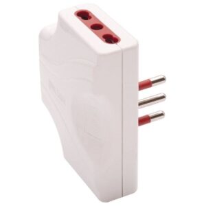Tripla piatta spina 10A 3 prese 10A/16A protetta